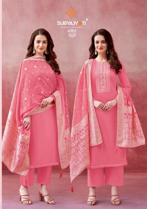 suryajyoti khanak vol 4 Soft Cotton Dress Material Collection